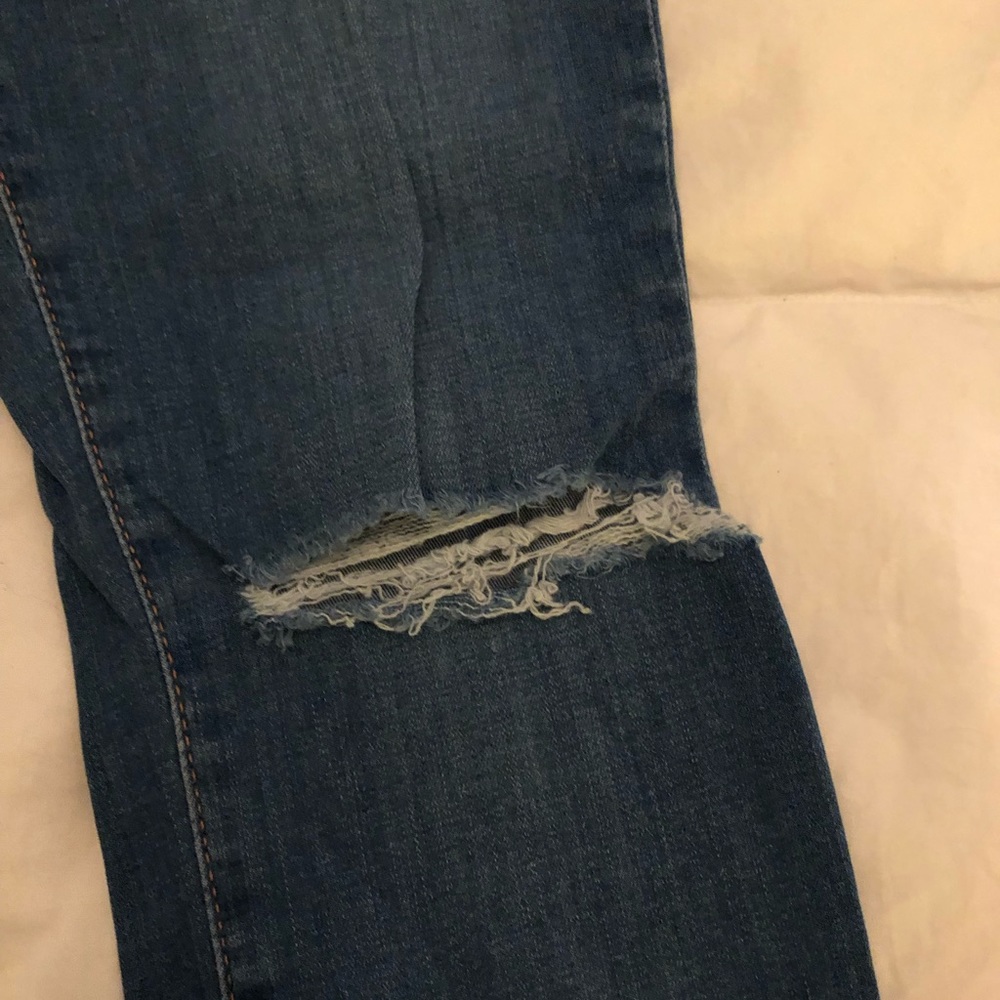 Topshop moto Leigh skinny jeans with holes - Picture 3 of 5